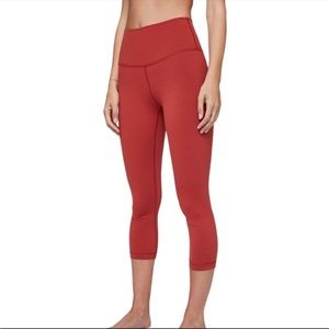 Lululemon Wunder Under cropped high rise - Cayenne